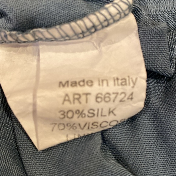 LOLA fabulous silk/viscous asymmetrical top, made in Italy, size M - Picture 11 of 16